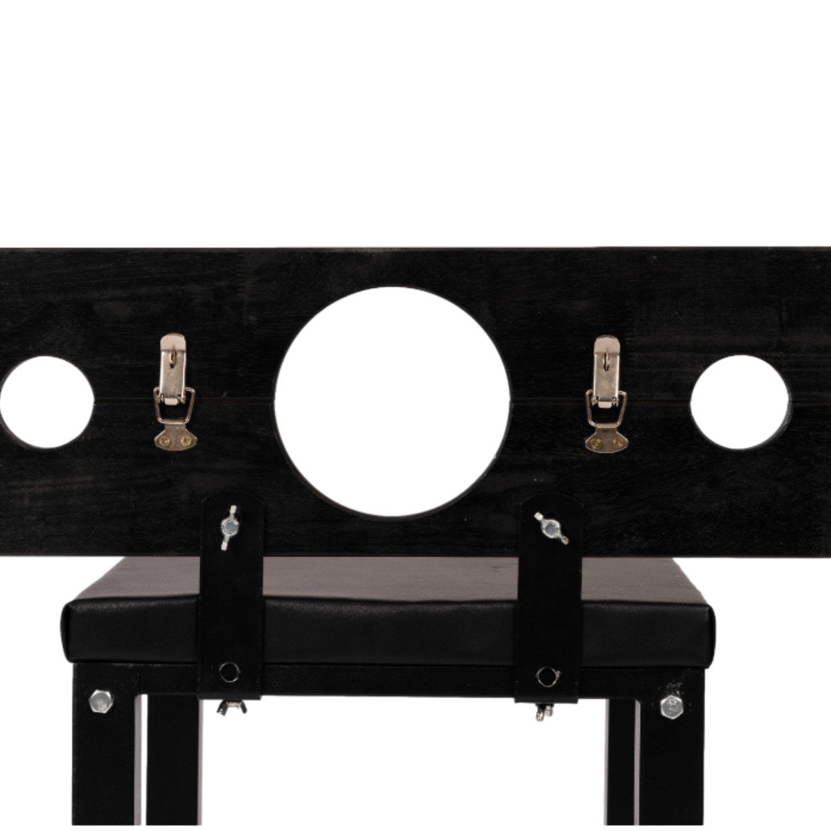 Roomsacred Bondage Bench Wood Neck and Wrist Yoke Stock Spanking Flogging Table Adult Sex Room Furniture