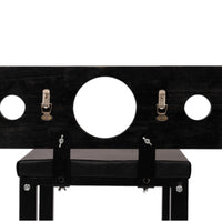 Thumbnail for Roomsacred Bondage Bench Wood Neck and Wrist Yoke Stock Spanking Flogging Table Adult Sex Room Furniture