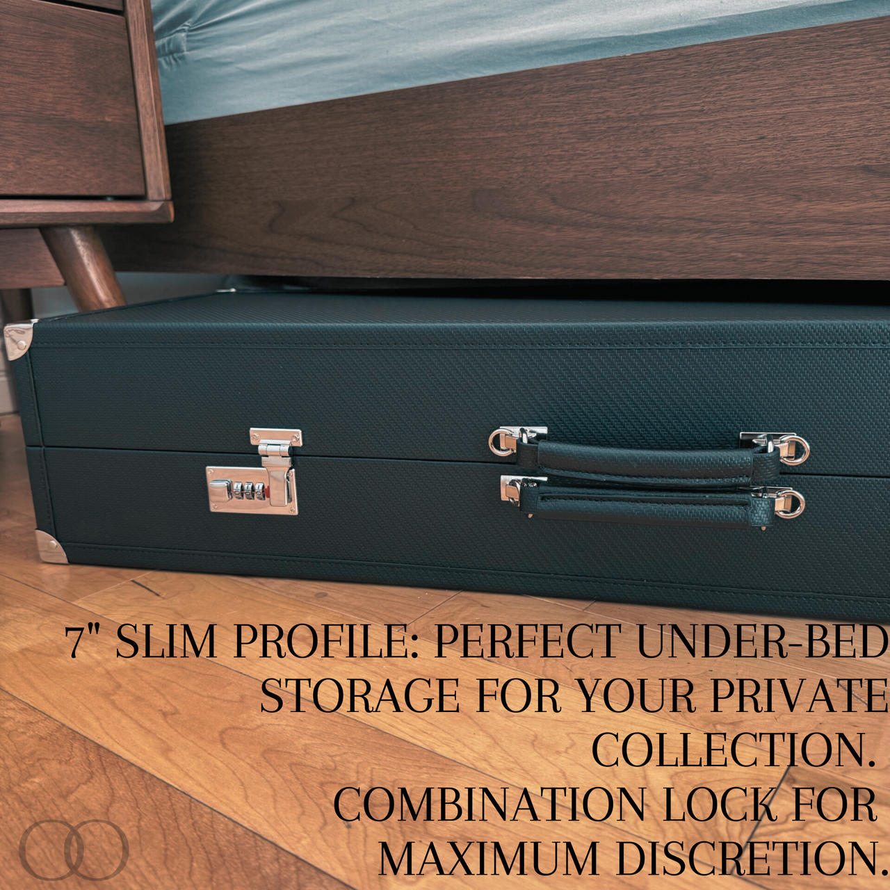 Luxury Lockable Faux Leather and Velvet Trunk for the Elegant and Private Storage of your Adult Toys