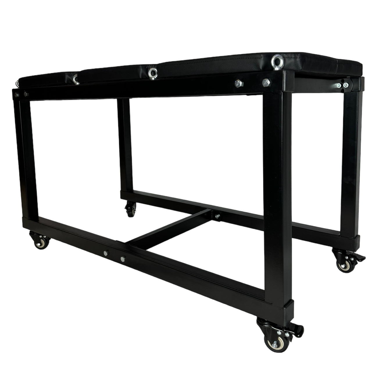 Roomsacred Luxury BDSM Bondage Table with 4 Wrist and Ankle Cuffs and 8 Attachment Points BDSM Restraints Adult Play