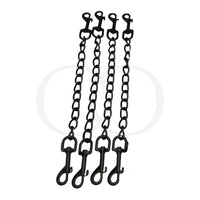 Thumbnail for Luxury BDSM Bondage Gear Hardware Kit Set Of Exclusive Roomsacred Restraint Accessories in Silver, Gold, or Black with Double O Velvet Pouch