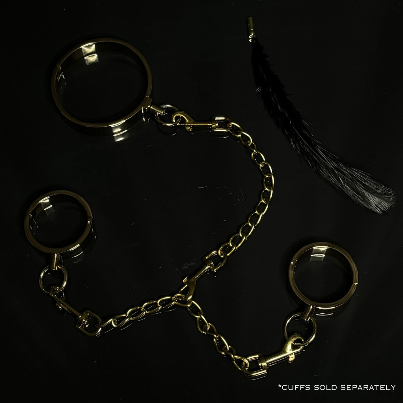 Luxury BDSM Bondage Gear Hardware Kit Set Of Exclusive Roomsacred Restraint Accessories in Silver, Gold, or Black with Double O Velvet Pouch