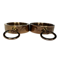 Thumbnail for Ultra-Luxury Stainless Steel Wrist Cuffs – Premium BDSM Restraints with Velvet-Smooth Finish and O-Ring for Bondage Play