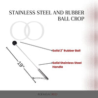 Thumbnail for Ball Crop Stainless Steel and Rubber for Precision Impact Premium BDSM Accessory for Targeted Sensation