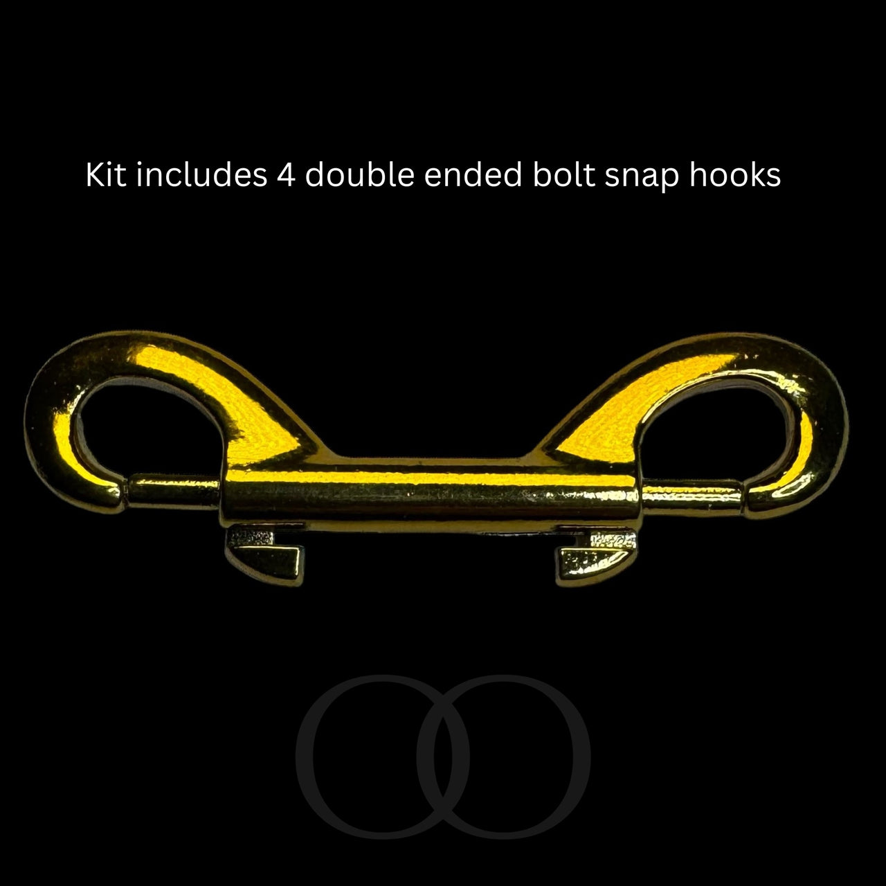 Luxury BDSM Bondage Gear Hardware Kit Set Of Exclusive Roomsacred Restraint Accessories in Silver, Gold, or Black with Double O Velvet Pouch