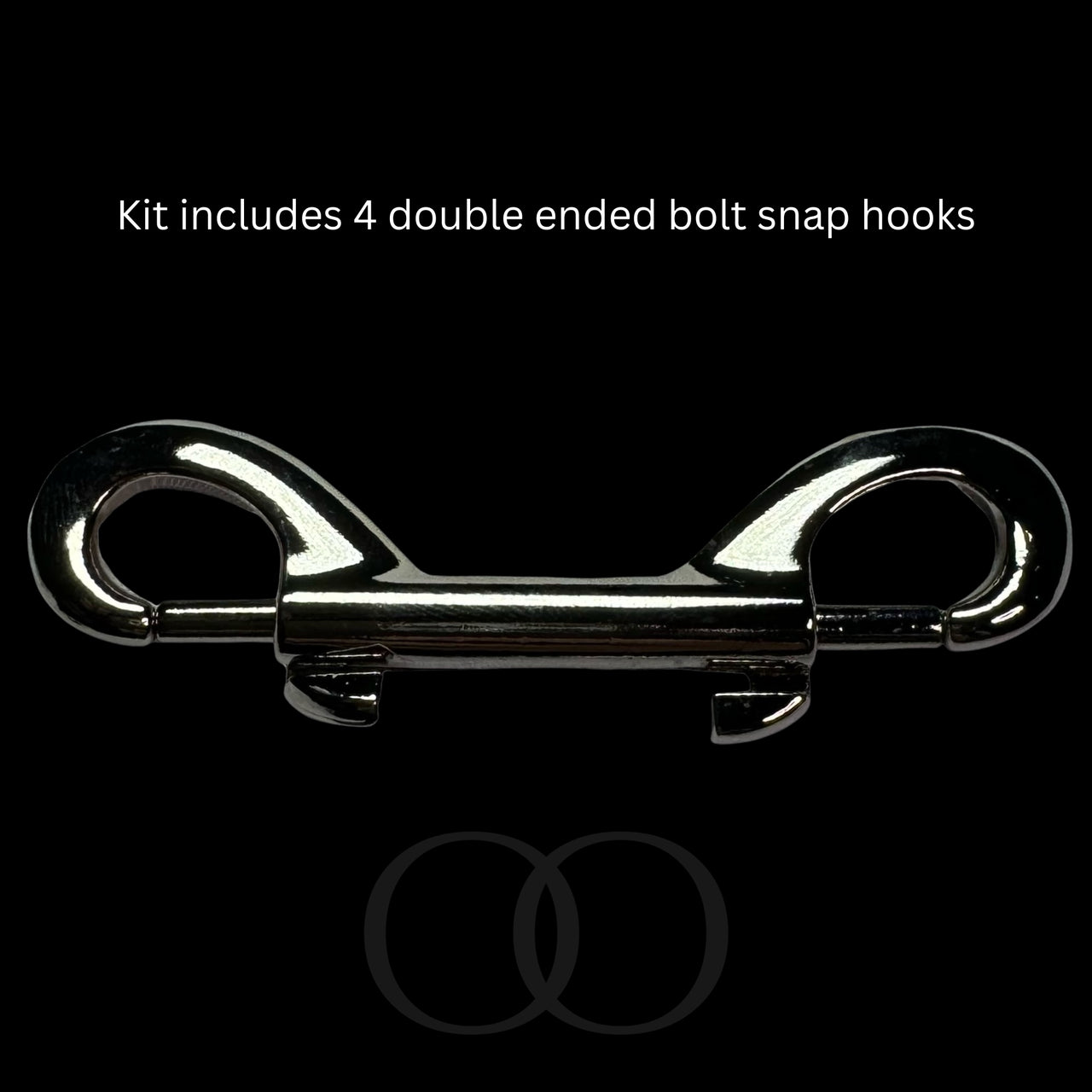 Luxury BDSM Bondage Gear Hardware Kit Set Of Exclusive Roomsacred Restraint Accessories in Silver, Gold, or Black with Double O Velvet Pouch