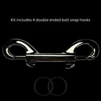 Thumbnail for Luxury BDSM Bondage Gear Hardware Kit Set Of Exclusive Roomsacred Restraint Accessories in Silver, Gold, or Black with Double O Velvet Pouch