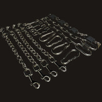 Thumbnail for Luxury BDSM Bondage Gear Hardware Kit Set Of Exclusive Roomsacred Restraint Accessories in Silver, Gold, or Black with Double O Velvet Pouch