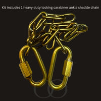 Thumbnail for Luxury BDSM Bondage Gear Hardware Kit Set Of Exclusive Roomsacred Restraint Accessories in Silver, Gold, or Black with Double O Velvet Pouch