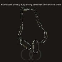 Thumbnail for Luxury BDSM Bondage Gear Hardware Kit Set Of Exclusive Roomsacred Restraint Accessories in Silver, Gold, or Black with Double O Velvet Pouch