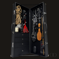 Thumbnail for Luxury Lockable Faux Leather and Velvet Trunk for the Elegant and Private Storage of your Adult Toys