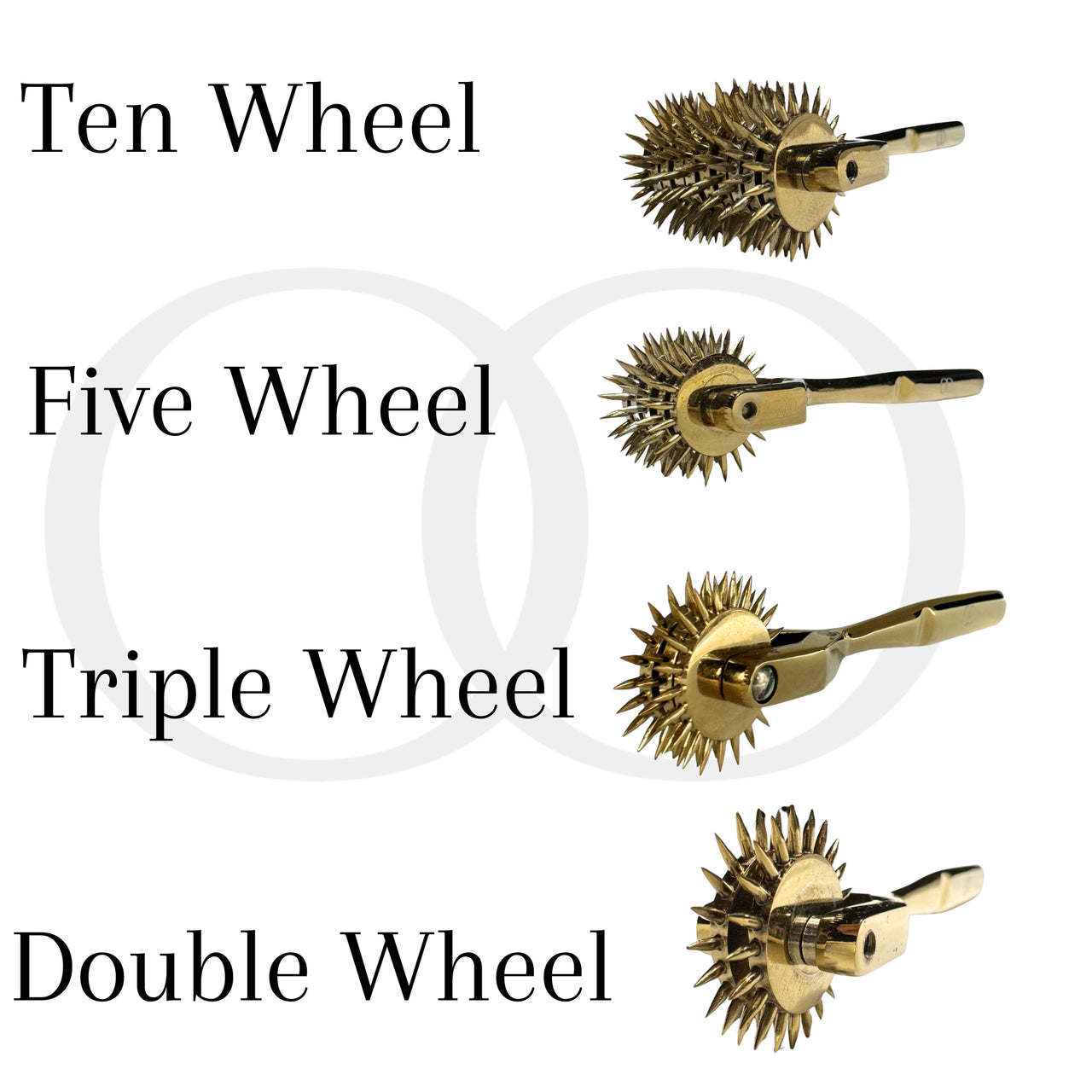 Luxury Gold-Finished Wartenberg Wheel | Multi-Wheel Options | Sensory Play & Massage Tool