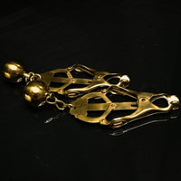 Thumbnail for Luxury Gold Butterfly Steel Nipple Clamps with Gentle Rubber Tips Weighted Clamps for Enhanced Sensation Elegant Intimate Play Accessory