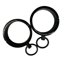 Thumbnail for Ultra-Luxury Stainless Steel Wrist Cuffs – Premium BDSM Restraints with Velvet-Smooth Finish and O-Ring for Bondage Play