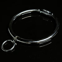 Thumbnail for Elegant Silver Stainless Steel Collar with Combination Lock Secure and Stylish For Play or 24/7 Use