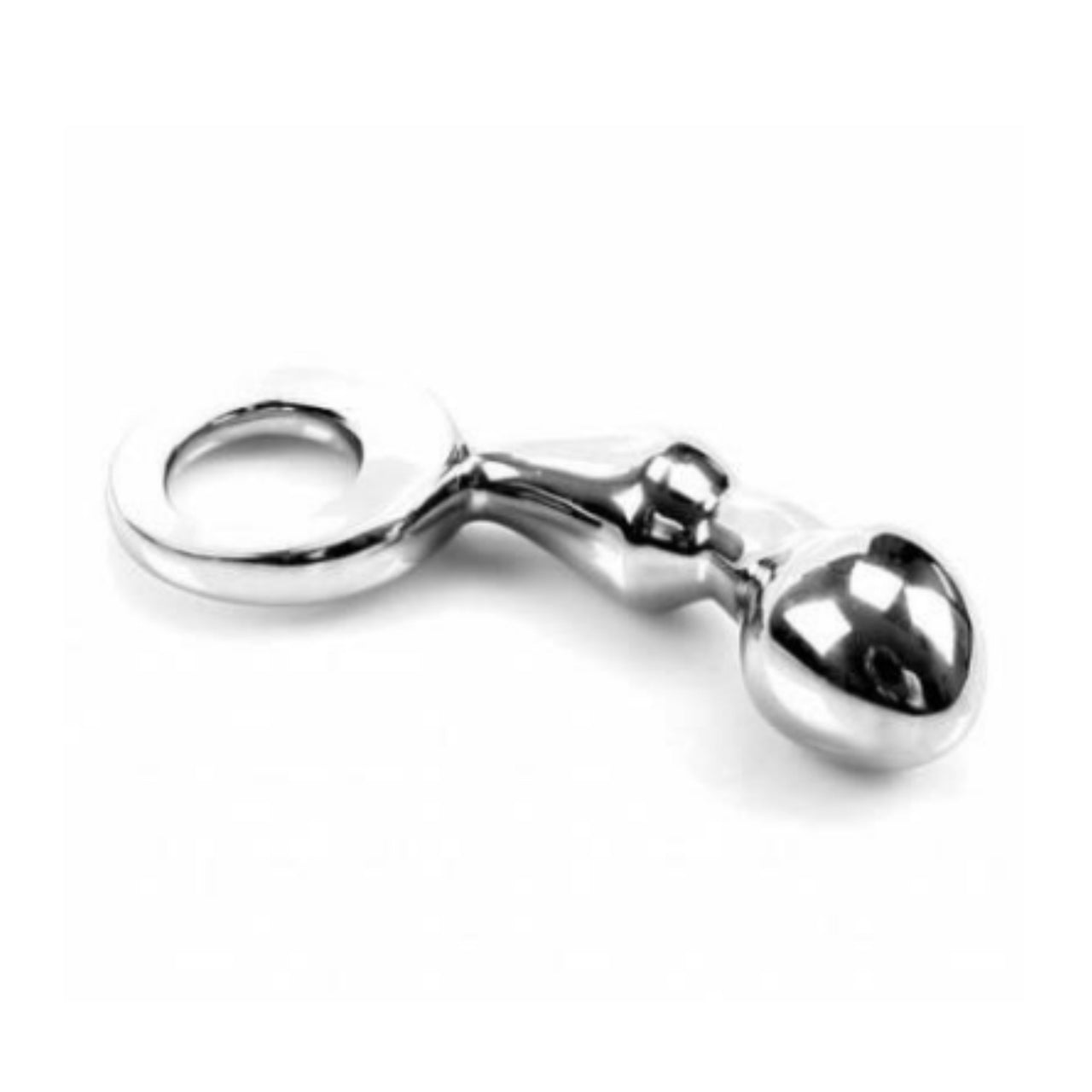 Smooth Weighty Solid Stainless Steel Insertable Toy Elegant Erotic Sculpture for Pleasure and Aesthetic