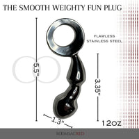 Thumbnail for Smooth Weighty Solid Stainless Steel Insertable Toy Elegant Erotic Sculpture for Pleasure and Aesthetic