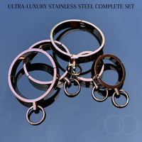 Thumbnail for Ultra-Luxury Stainless Steel Wrist Cuffs – Premium BDSM Restraints with Velvet-Smooth Finish and O-Ring for Bondage Play