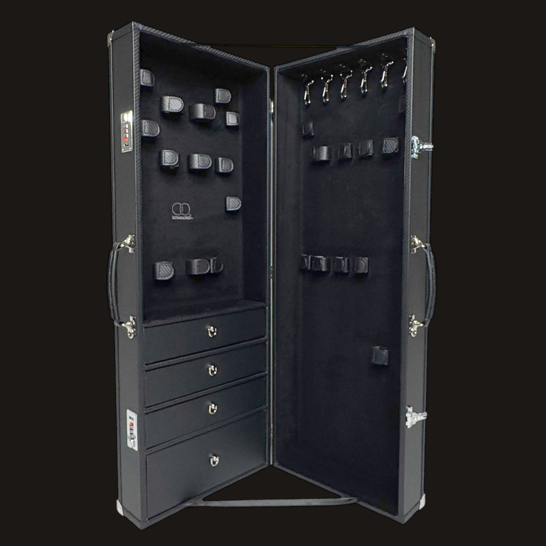 Luxury Lockable Faux Leather and Velvet Trunk for the Elegant and Private Storage of your Adult Toys