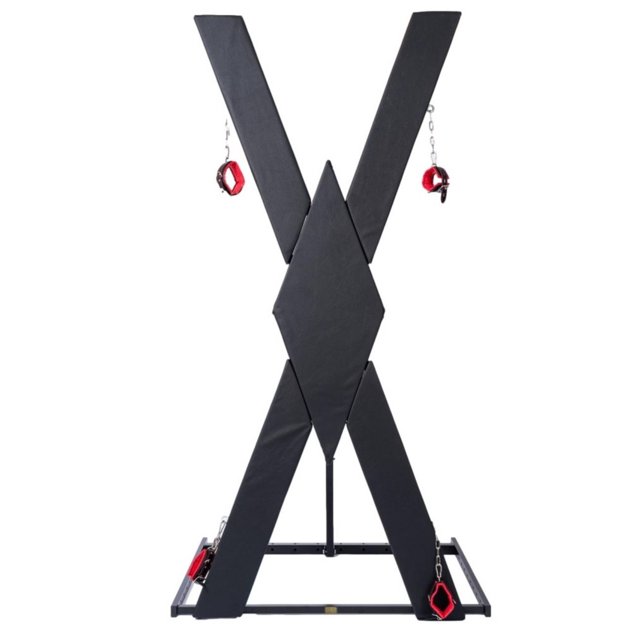 Roomsacred St. Andrews Cross Padded Free Standing Ankle and Wrist Restraints Device Adult Furniture Sex Room Decor