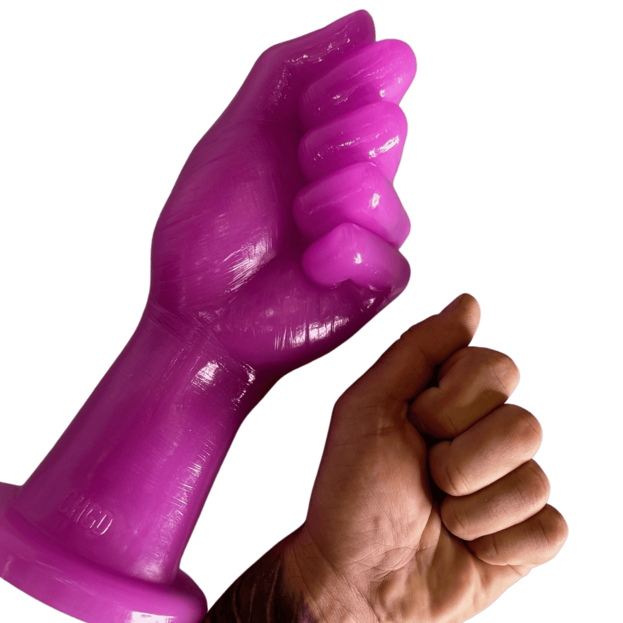 Life-Size Flexible Silicone Fist Sculpture with Suction Cup Base Realistic Erotic Décor Masterpiece