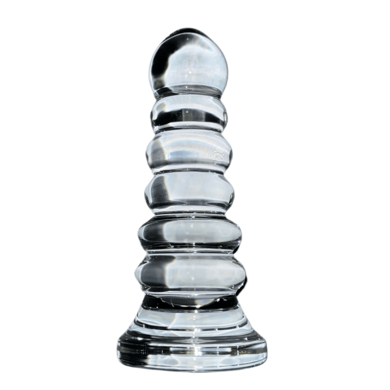 Elegant Solid Glass Phallic Decorative Sculpture a 1.3 Pound Versatile Art Piece with Erotic Appeal