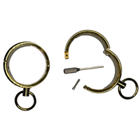 Thumbnail for Ultra-Luxury Stainless Steel Wrist Cuffs – Premium BDSM Restraints with Velvet-Smooth Finish and O-Ring for Bondage Play