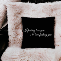 Thumbnail for I Fucking Love You Premium Linen-Feel Pillow A Bold Statement for Any Boudoir
