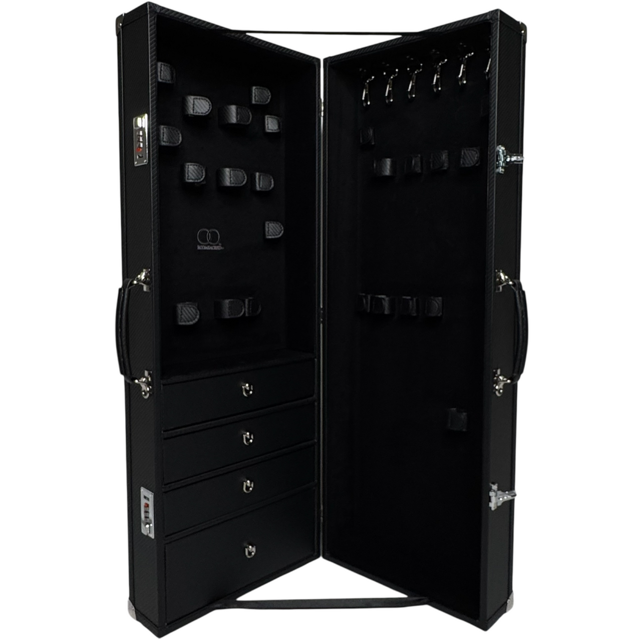 Luxury Lockable Faux Leather and Velvet Trunk for the Elegant and Private Storage of your Adult Toys