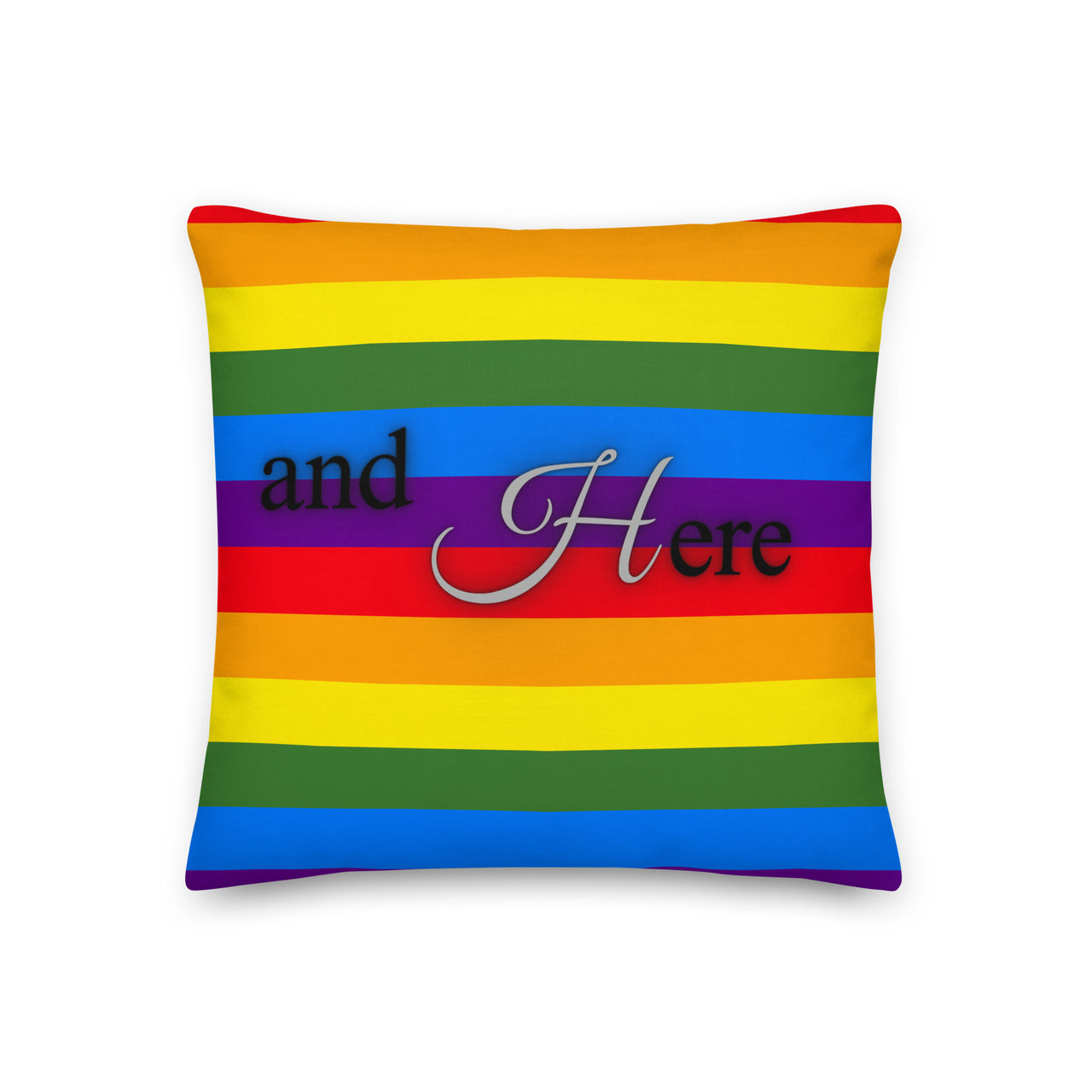 We Had Sex Here And Here Reversable Premium Pride Pillow