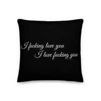 Thumbnail for I Fucking Love You Premium Linen-Feel Pillow A Bold Statement for Any Boudoir