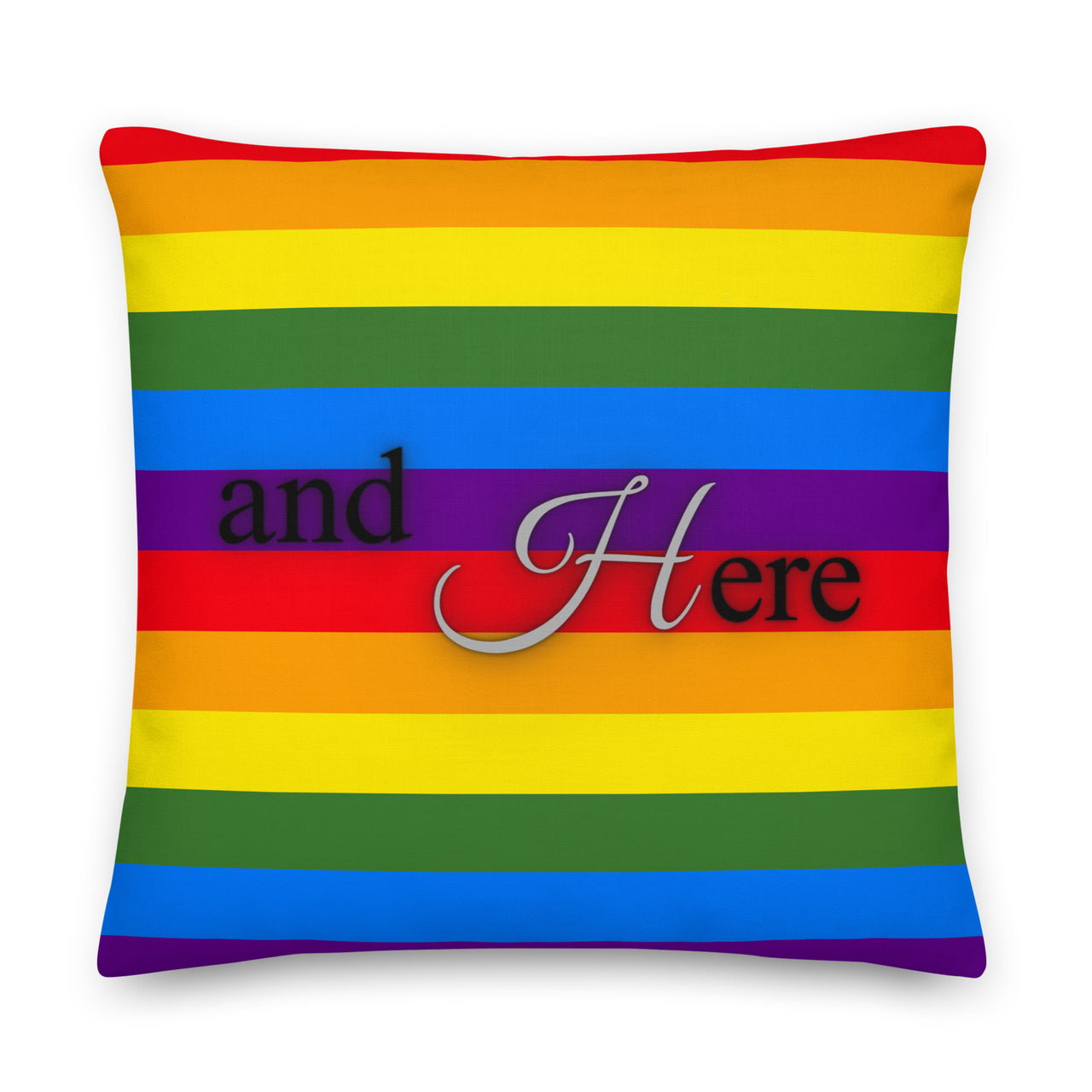 We Had Sex Here And Here Reversable Premium Pride Pillow