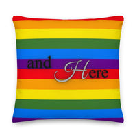 Thumbnail for We Had Sex Here And Here Reversable Premium Pride Pillow