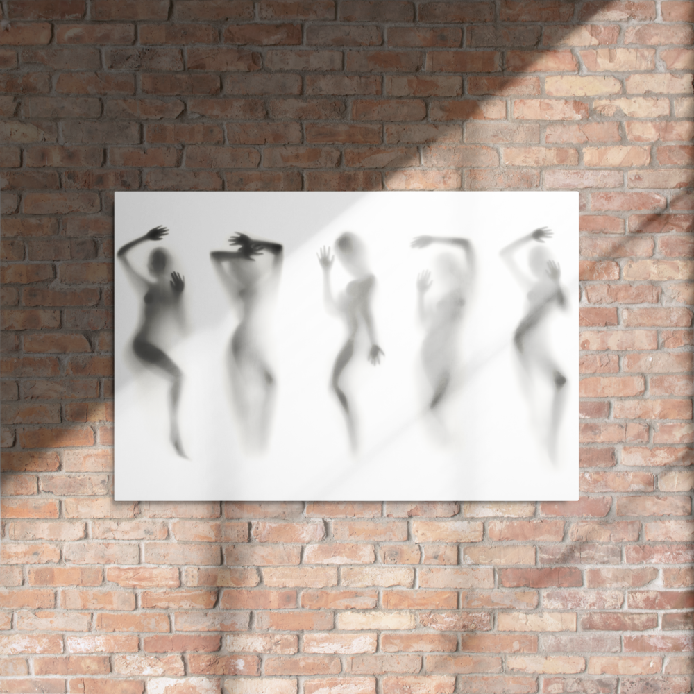 Tempted, Again - Large Erotic Nude Metal Wall Art for Sophisticated Sex Room Decor 24"x36"