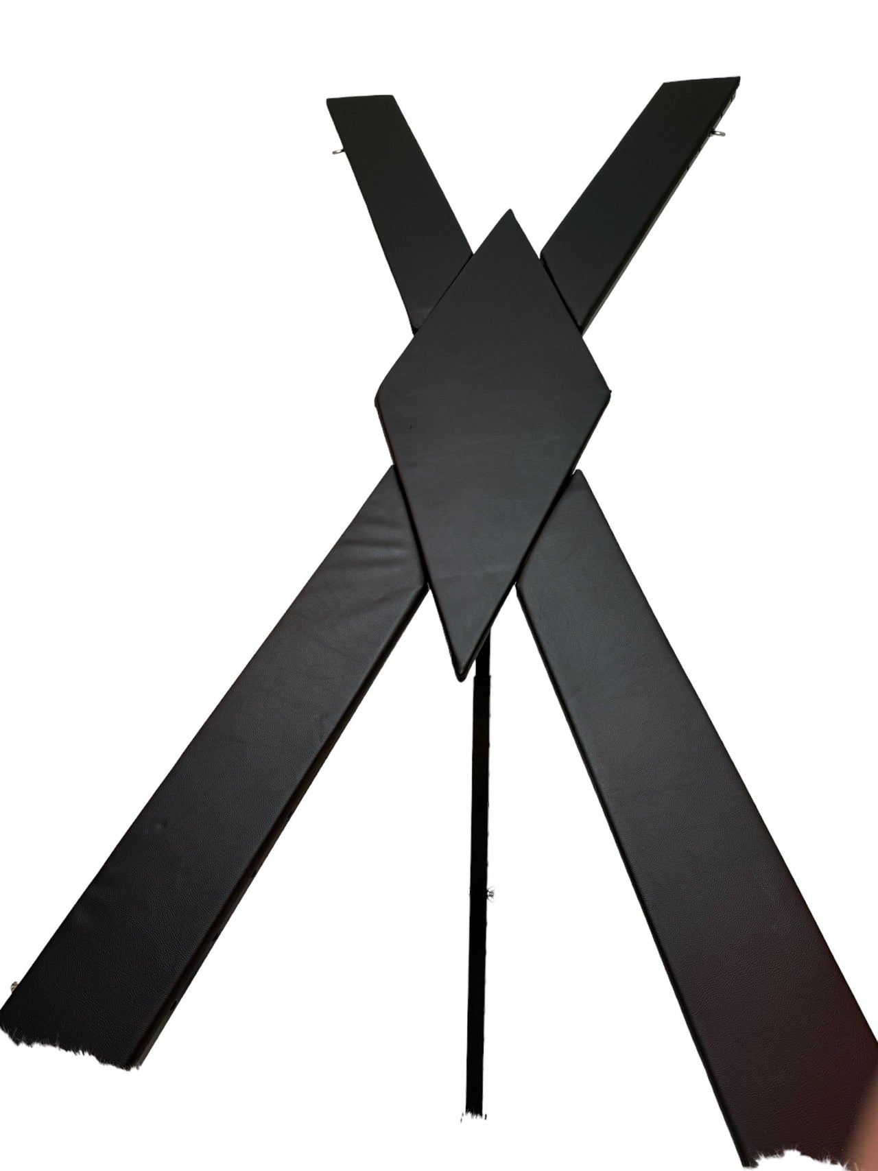 Roomsacred St. Andrews Cross Padded Free Standing Ankle and Wrist Restraints Device Adult Furniture Sex Room Decor