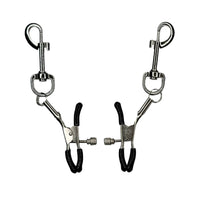 Thumbnail for Adjustable Metal Nipple Clamps WIth Clips for Added Wright Non-Piercing Clamp Set Precision Tension Control for Enhanced BDSM Sensory Play