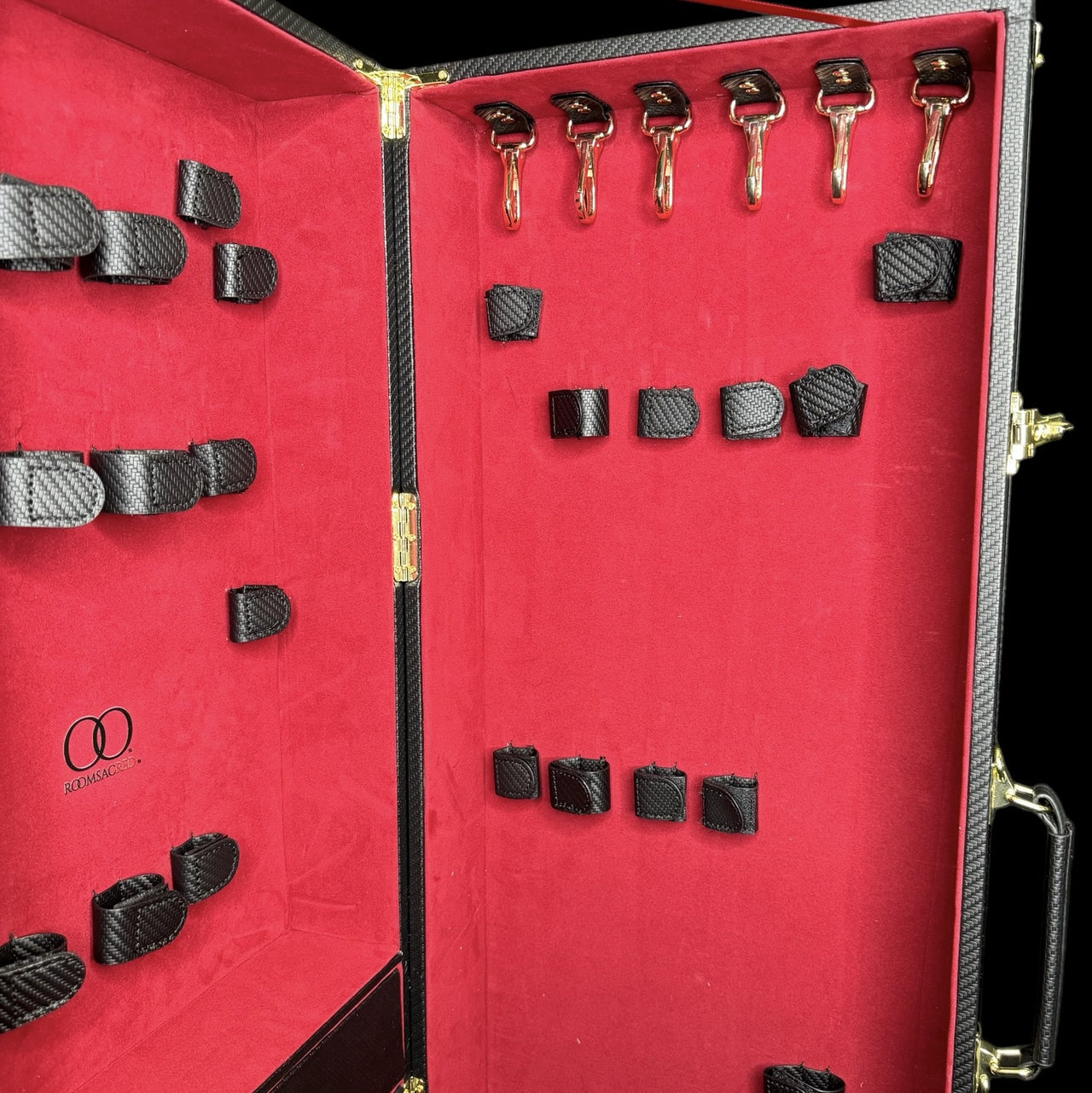 Luxury Lockable Faux Leather and Velvet Trunk for the Elegant and Private Storage of your Adult Toys