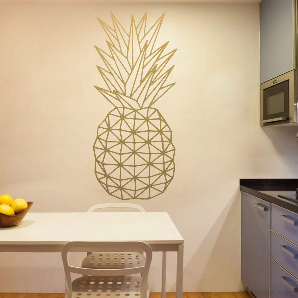 Golden (Upside-down) Pineapple Wall Sticker