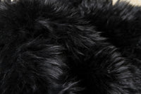 Thumbnail for 2' X 5' Black Natural Rectangular Sheepskin Area Rug