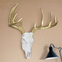 Thumbnail for White Gold Deer Skull