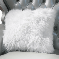 Thumbnail for Luxury Faux Fur Decorative Pillow in White