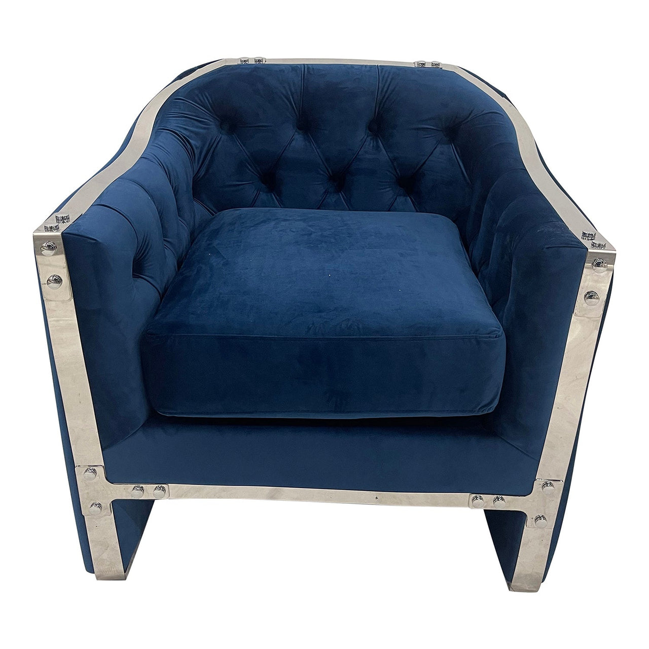 Luxe Collection Navy and Silver Chair